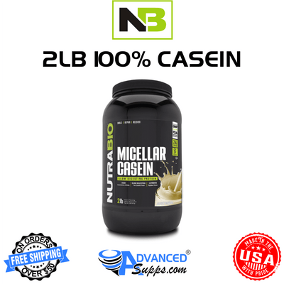 Micellar Casein: Slow Digesting Protein (NutraBio)