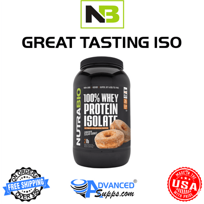 Whey Protein Isolate, 2lb (NutraBio)