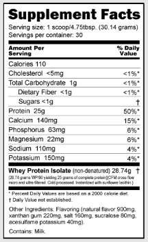 Whey Protein Isolate, 2lb (NutraBio)