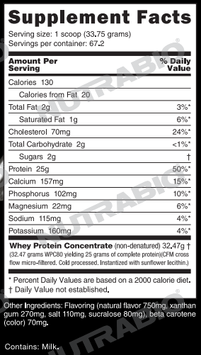 Classic Whey Protein 5 lb (NutraBio)